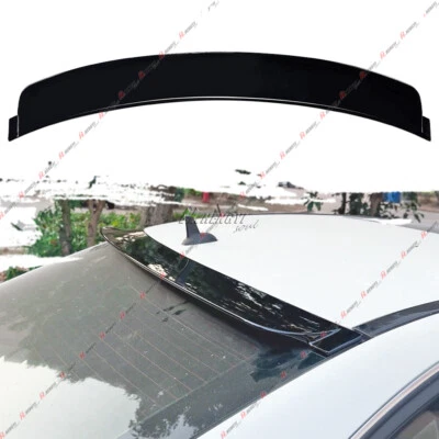 For Mercedes Benz C Class Sedan W204 2008-2014 Rear Roof Spoiler Wing Black - Image 1 of 4