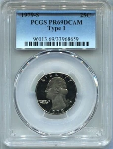 1981 S 25C Washington Quarter Type 1 PCGS PR69DCAM - Bild 1 von 3