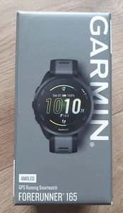 NEW GARMIN FORERUNNER 165 AMOLED GPS RUNNING SMARTWATCH 010-02863-20 HEARTBEAT - Zdjęcie 1 z 6