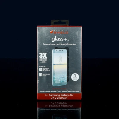 Cristal protector invisible + protector de pantalla ZAGG 2da generación para Samsung Galaxy J7 2018 Foto 1 de 2