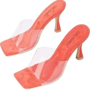 Cape Robbin Veja transparente sexy High Heels Größe 8,5 gebraucht, in einwandfreiem Zustand - Bild 1 von 7