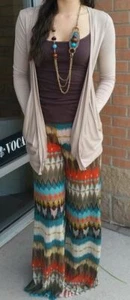 Yahada | Chevron Palazzo Pant - Picture 1 of 3