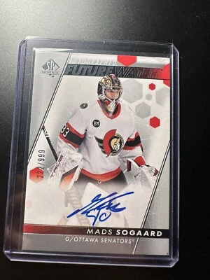 2022-23 Upper Deck SP Authentic Future Watch Auto Mads Sogaard #120 /999 - Image 1 of 2