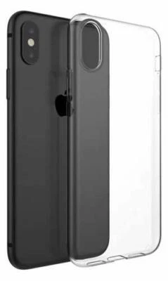Cover in silicone slim 0,3MM trasparente per APPLE IPHONE XS MAX - Immagine 1 di 2
