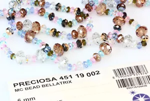 Original Preciosa Tschechisch Kristall Bellatrix Facettierte Rondelle Perlen - Bild 1 von 24