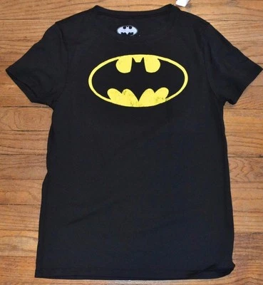 BATMAN Logo Juniors Short Sleeve Top Licensed DC Comics T-Shirt Tee - Image 1 of 4