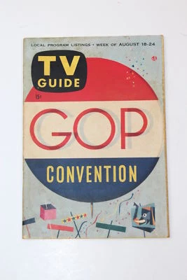 1956 TV Guide August 18-Republican National Convention Special Issue - Image 1 of 2