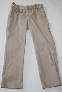 EUC Gap Kids GapShield Trouser Pants Uniform Khaki 6 - Picture 1 of 1