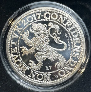 Niederlande 2017 1 Oz Silber 0,999 Löwen Dollar PP in Kapsel mit Box, Schönheit - Bild 1 von 11