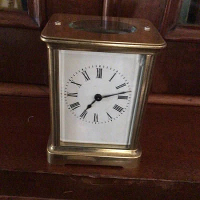 Antique Victorian/Edwardian Brass Carriage Clock in working order - Image 1 of 4