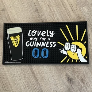 Guinness ‘Lovely Day For A Guinness 0.0%’ Black Bar Runner - New - Gift Idea - Picture 1 of 7