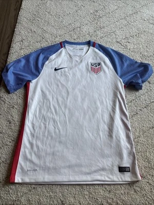 Camiseta de fútbol de Estados Unidos para hombre blanca 2016 local de Estados Unidos Nike Dri Fit USMNT talla L Foto 1 de 2