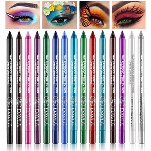 15 Colorful Eyeliner Pen Set Eye Shadow Pencil Pearl Eyeliner Kit Metallic Eye - Picture 1 of 7