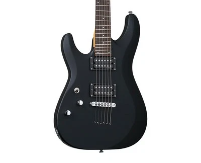 Schecter C-6 Deluxe Left Handed Guitar - Satin Black - Open Box - Image 1 of 4
