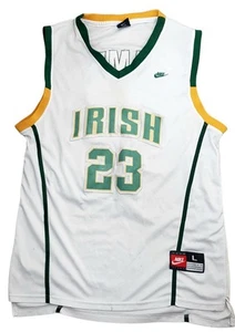 Vintage Nike LeBron James 23 St Mary Irish Basketball Jersey Size L - Picture 1 of 8