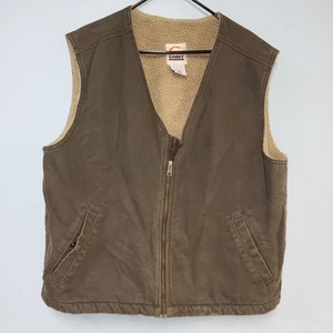 Chaleco de trabajo Sorel para hombre talla XL verde cazador forrado con cremallera con bolsillos interiores Sherpa - Imagen 1 de 7