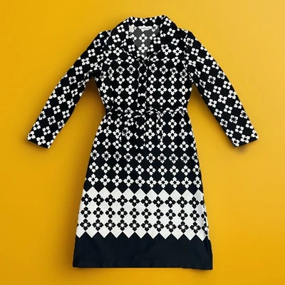 Vestido midi vintage de poliéster tejido Bayard años 70 para dama Foto 1 de 4