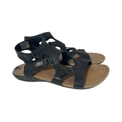 Sandalias de gladiador Merrell Whisper de cuero negro con hebilla para mujer talla 8 Foto 1 de 4