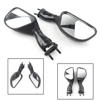 Rear View Mirrors Fit Kawasaki ZX6R 1998~2002 ZX9R 1998-03 Ninja 650R 2006-2008 - Imagem 1 de 4