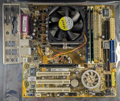 ASUS A8NE-FM/S s.939 1GB DDR ATX Motherboard CPU RAM Bundle AMD Athlon 64 - Image 1 of 4