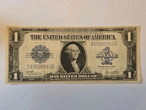 1923 $1 One Dollar Silver Certificate Note Horse Blanket Large Size Banknote. - Picture 1 of 10
