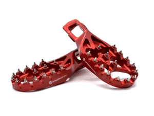 Clavijas de pie de enduro optimizadas para GasGas EC/EX/ES/EW/MC 125-500 2024-2025 (rojo) - Imagen 1 de 5
