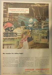 Chrysler Corporation Production Ad: 1949 from Newspaper Magazine. - Picture 1 of 1