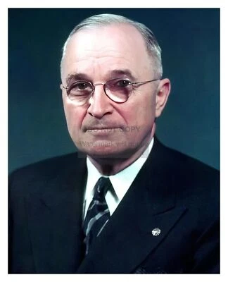 RETRATO OFICIAL DE LA CASA BLANCA DEL PRESIDENTE HARRY S. TRUMAN FOTOGRAFÍA 8X10 Foto 1 de 2