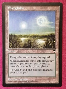 Magic The Gathering VISIONS EVERGLADES land card MTG - Picture 1 of 2