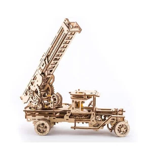 UGEARS - Mechanical Wooden Models - Fire Ladder mechanical model kit - Imagen 1 de 4