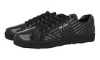 Auth Luxury Prada Diagramme Sneakers Shoes 1E344i Black Leather New