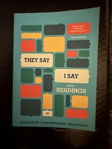 They Say I Say 3E by Gerald Gratt, Cathy Birkenstein and Russel Durst - Picture 1 of 3