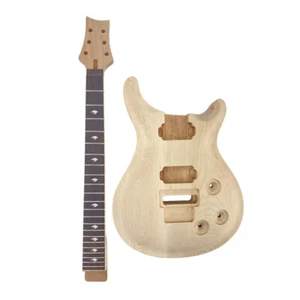 1set Guitar Kit 22fret Guitar Neck 24.75inch Maple Wood Guitar Body Floyd Rose - Picture 1 of 5