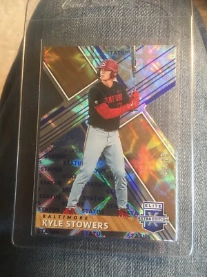 2019 Elite Extra Edition Kyle Stowers BLUE Status Parallel Card #38/75 SSP LP - Image 1 of 3