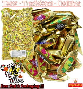 60 Obst Bon Bons Lutti Fruitinettes einzeln verpackt Retro Süßigkeiten Gastgeschenke - Bild 1 von 1