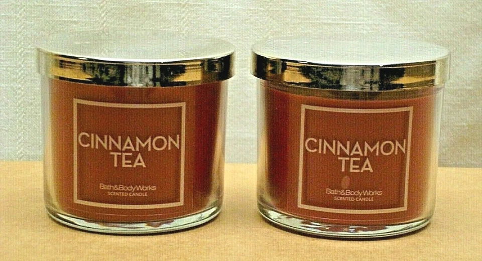 Bath & Body Works Cinnamon Tea Candles x 2 - 4 oz Each  - Image 1 of 1