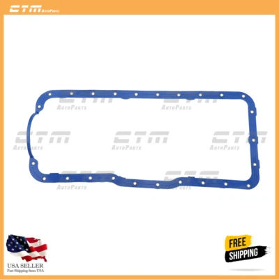 Oil Pan Gasket Fits 88-96 Ford Bronco E-150 Econoline 4.9L L6 OHV 12v Foto 1 de 4