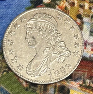 1829/7 CBH HALF *RARE* About AU! - Picture 1 of 2