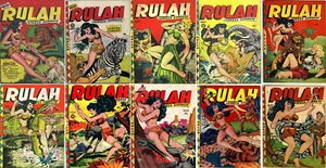 1948 - 1949 Rulah Jungle Godess Comic Book Package - 11 eBooks on CD - Picture 1 of 3