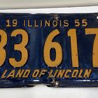 1955 illinois license plate - B5