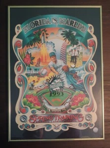 Florida Marlins Inaugural 1993 Spring Training Brevard County Frame Photo Miami - Picture 1 of 12