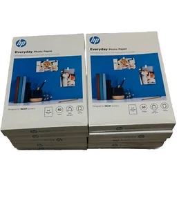 HP Everyday Photo Paper, Glossy, 53 lb, 4 x 6 in. 50 sheets/box, Lot Of 10 Boxes - Picture 1 of 10