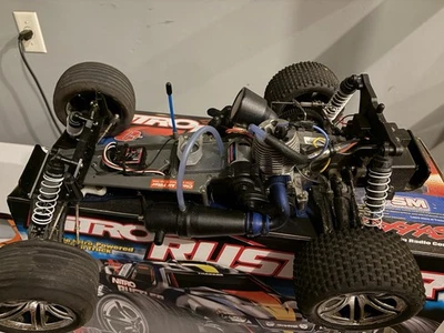 Traxxas Nitro Rustler RC 1/10 2WD Stadium Truck with TQ 2.4 GHz Radio 2.5 Engine - Image 1 of 3