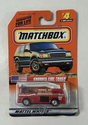 1998 Matchbox Snorkel Fire Truck #4 of 100 L14 - Image 1 of 2