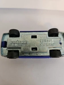 Majorette Renault Safrane 221 Blue Car C-Renault 1992 1990s Diecast 1/63 Toy - Picture 1 of 7