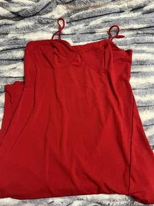 Fashion Nova 1X Spaghetti Strap Rosso Abito Stile#74961  - Foto 1 di 4