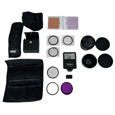 Lot of Digital Concepts Hi Def Lenses Telephoto Wide Angle & Vivtar VIV-SF-3000 - Image 1 of 4