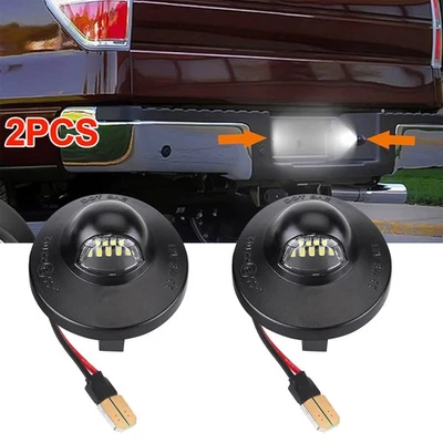 2PCS LED License Plate Light For Ford F150 F250 F350 Car Modification Tag Light - Image 1 of 4
