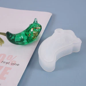 Silicone Chili Shape Resin Mold Handmade DIY Jewelry Making Epoxy Resin Molds - Picture 1 of 5