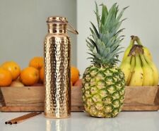 Copper Water Bottle, Ayurveda Benefits Carrying Handle Copper Bottle With Straws
